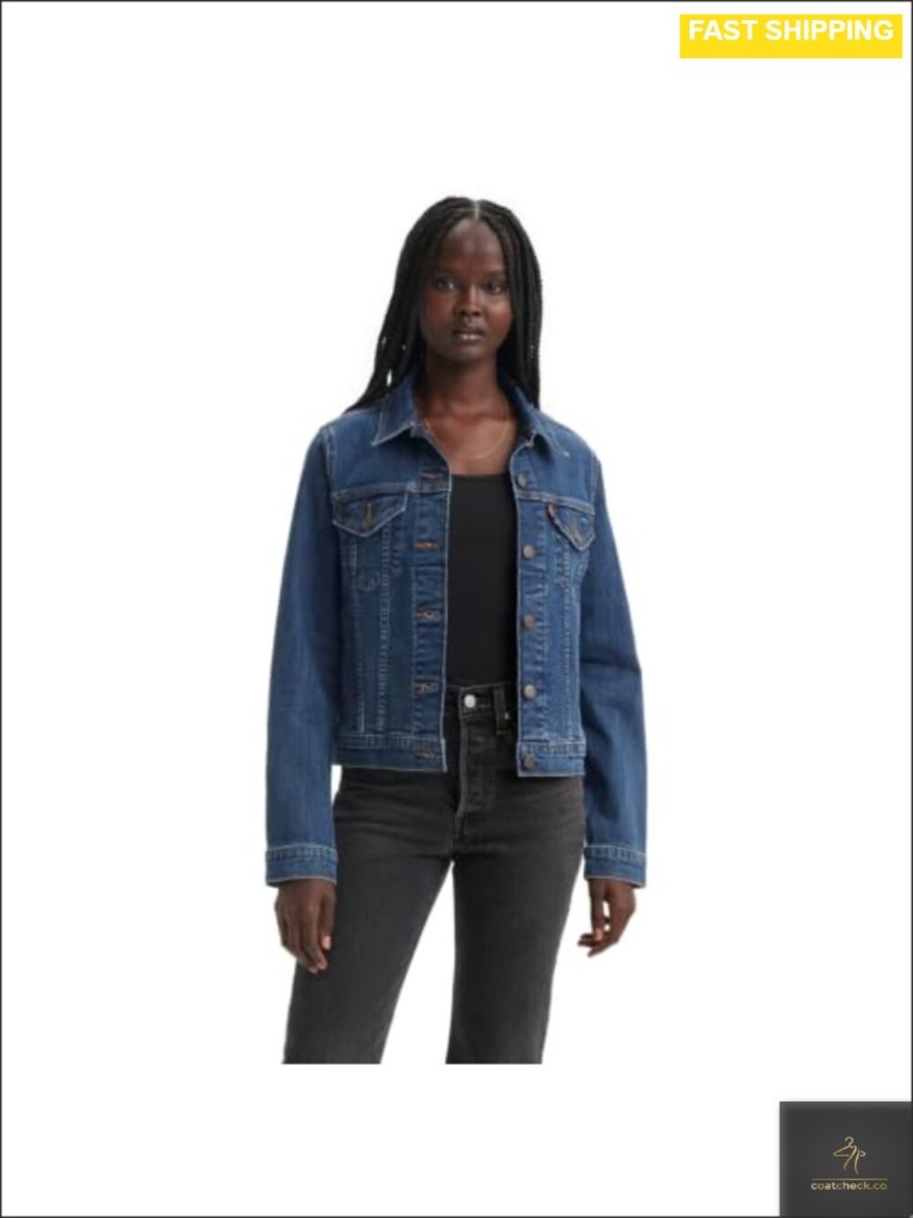 Denim Trucker Jacket with Deep Inside Pockets and Classic Fit